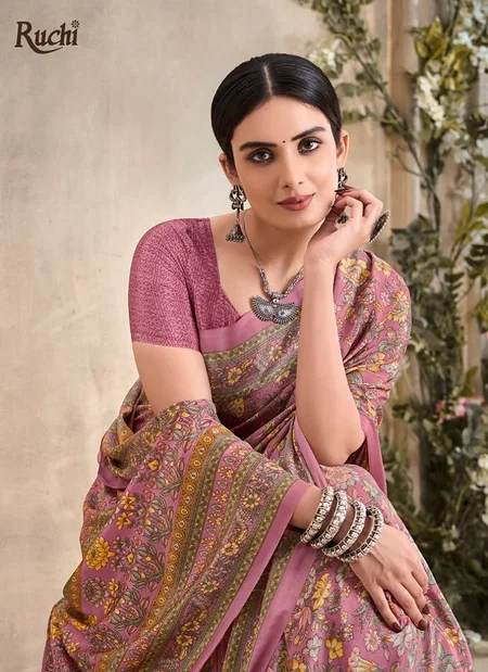 Vedanta Silk Vol 36 By Ruchi Silk Crepe Printed Saree